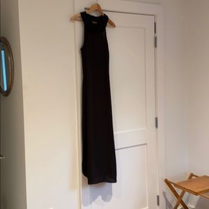 Philosophy black maxi dress with beaded neck